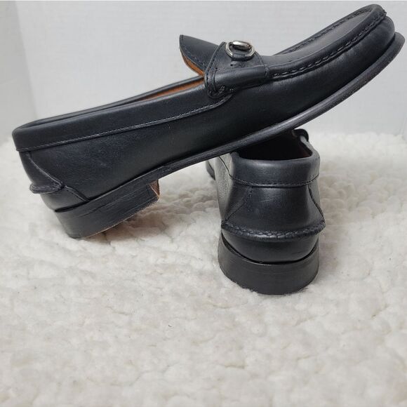 Chippewa Black Leather Bit Loafers